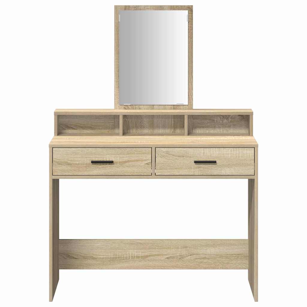 Toaletni stol Sonoma hrast 100 x 41 x 140 cm Konstruirano drvo