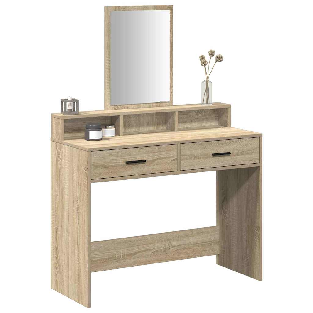Toaletni stol Sonoma hrast 100 x 41 x 140 cm Konstruirano drvo