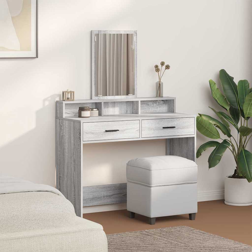 Toaletni stol Siva Sonoma 100 x 41 x 140 cm Konstruirano drvo