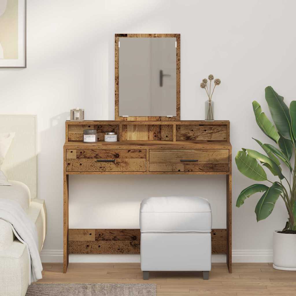 Toaletni stol Staro drvo 100 x 41 x 140 cm Konstruirano drvo