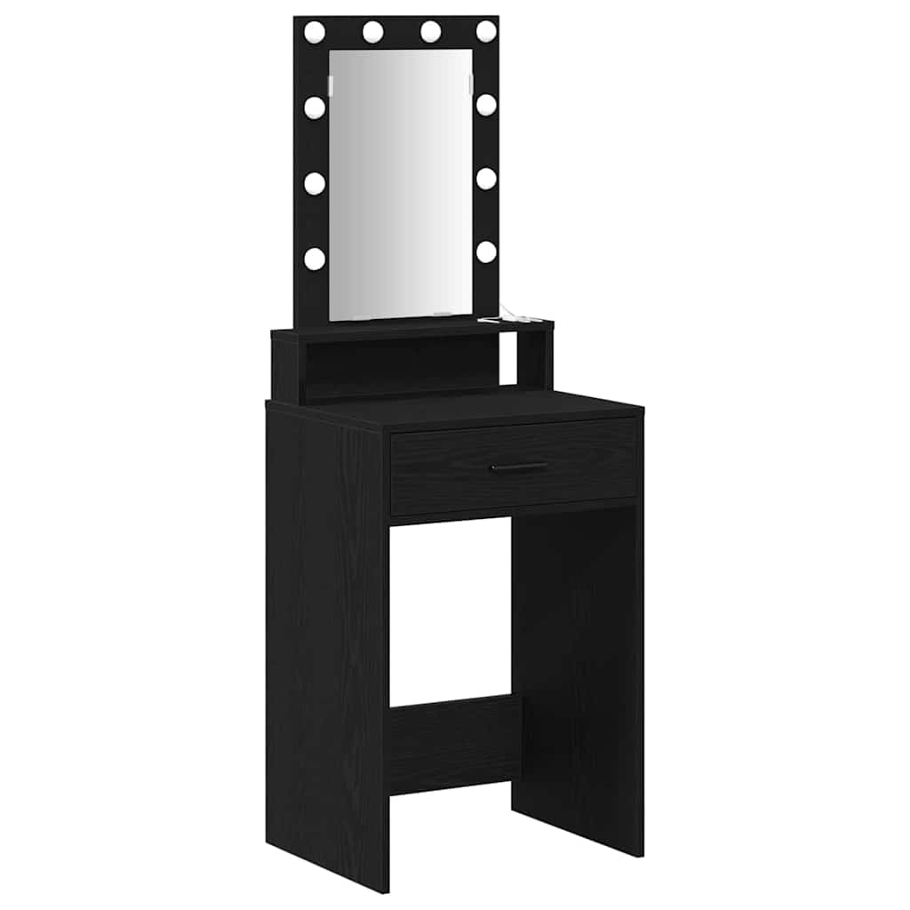 Toaletni stol Crna 50 x 41 x 140 cm Konstruirano drvo