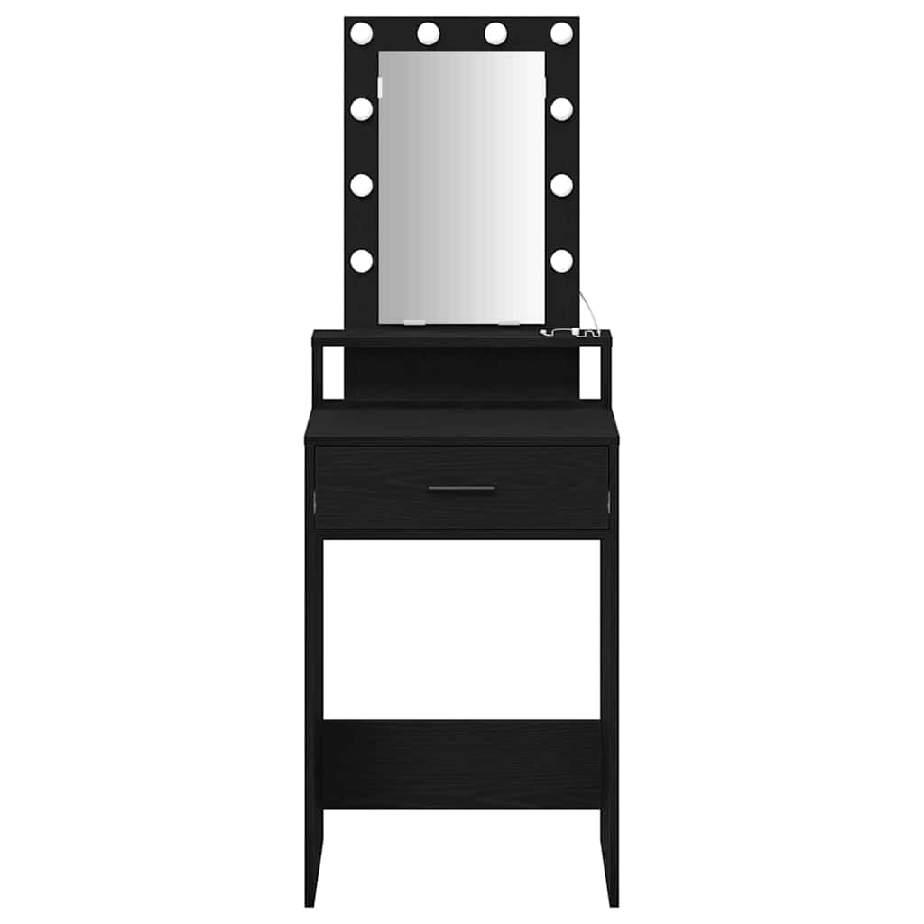 Toaletni stol Crna 50 x 41 x 140 cm Konstruirano drvo