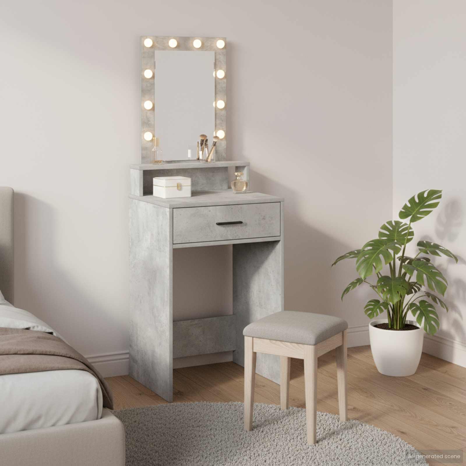 Toaletni stol Siva 50 x 41 x 140 cm Konstruirano drvo