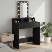 Toaletni stol Crna 79 x 41 x 140 cm Konstruirano drvo