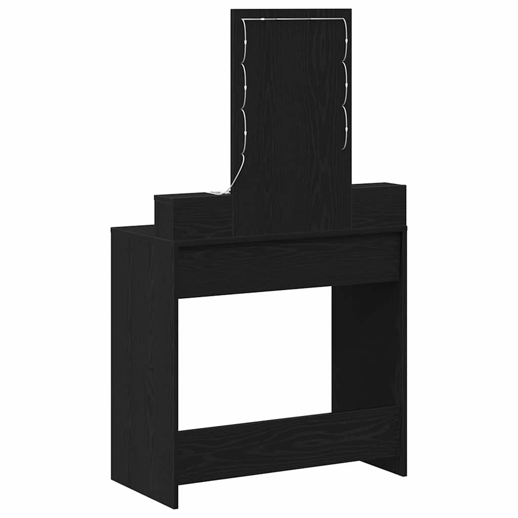 Toaletni stol Crna 79 x 41 x 140 cm Konstruirano drvo