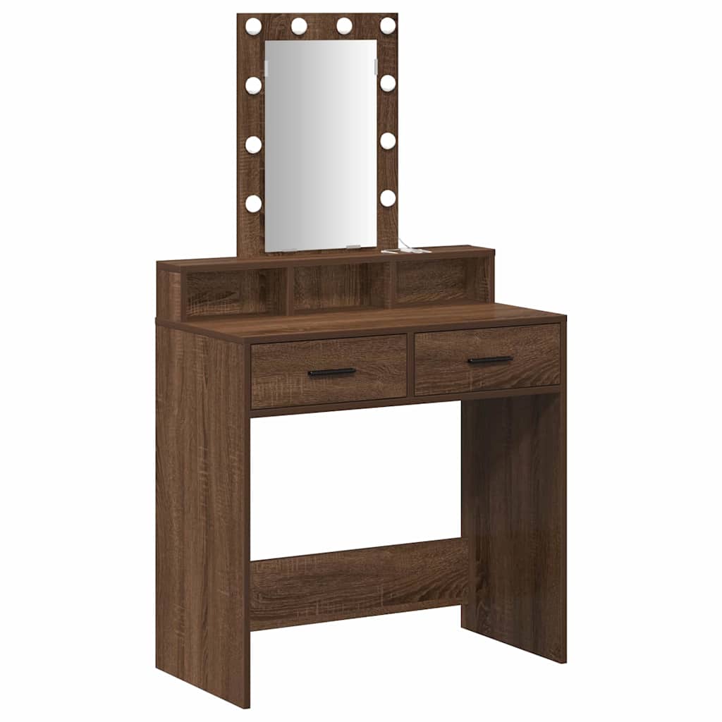 Toaletni stol Smeđa 79 x 41 x 140 cm Konstruirano drvo