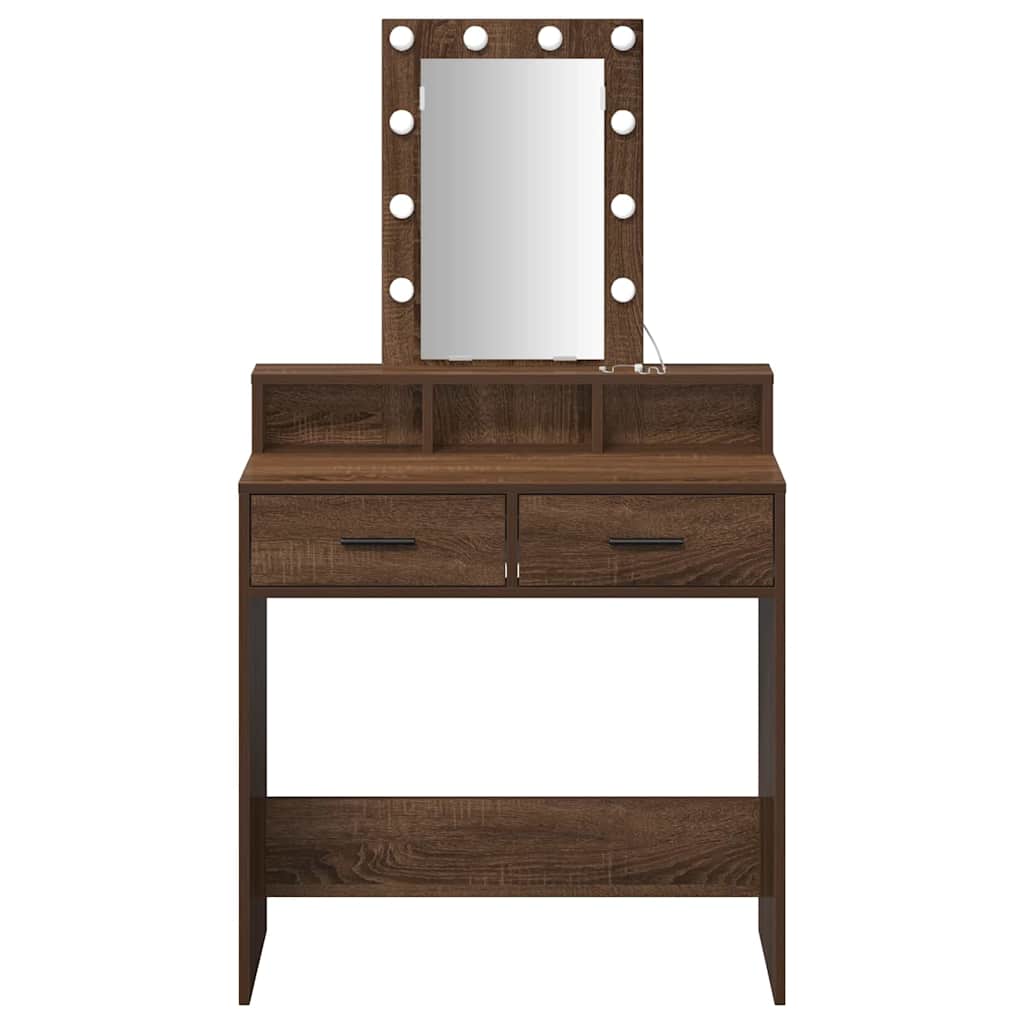 Toaletni stol Smeđa 79 x 41 x 140 cm Konstruirano drvo