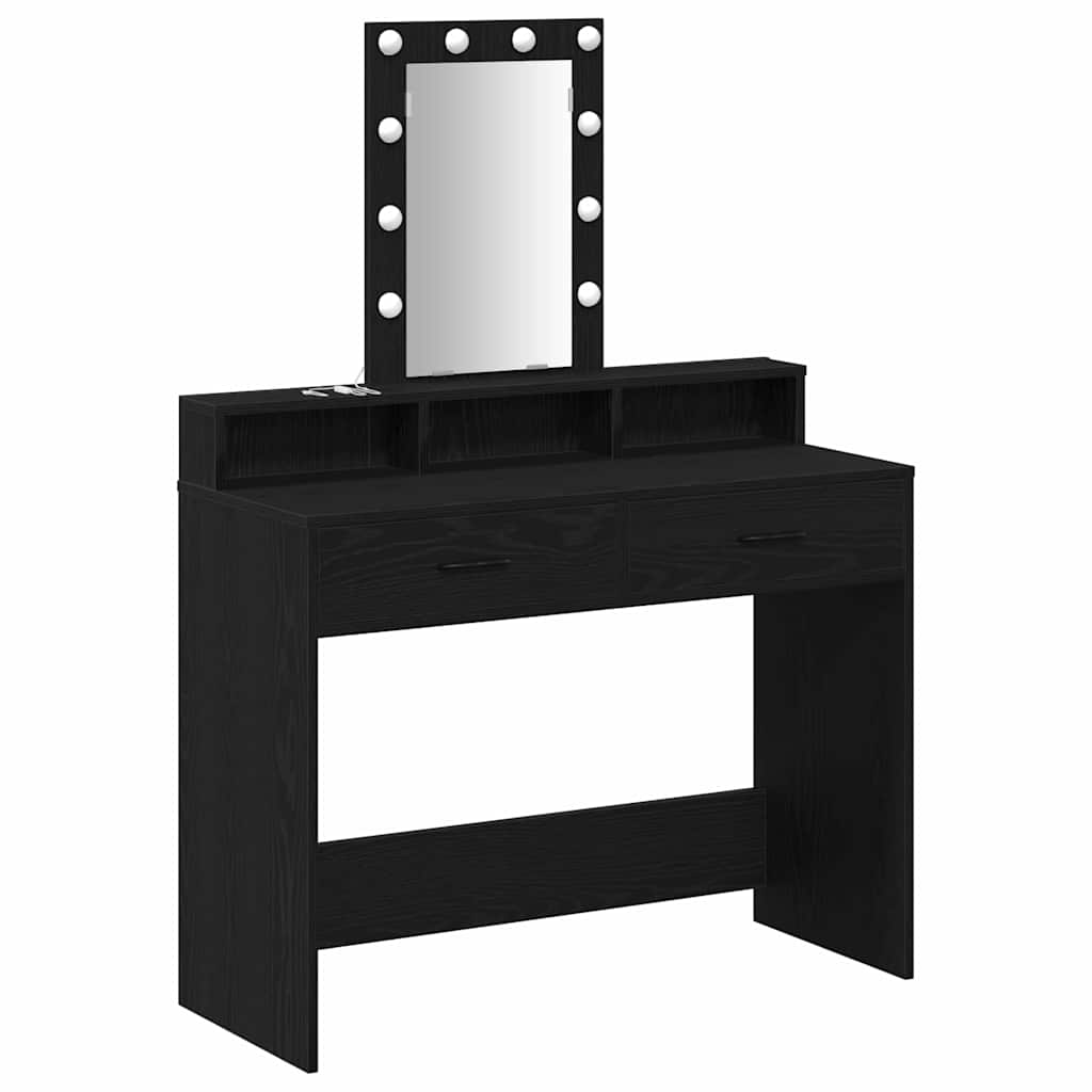 Toaletni stol Crna 100 x 41 x 140 cm Konstruirano drvo
