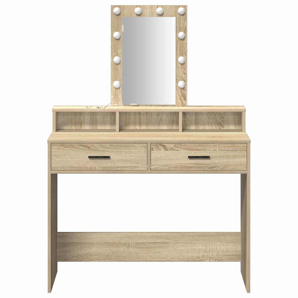 Toaletni stol Smeđa 100 x 41 x 140 cm Konstruirano drvo