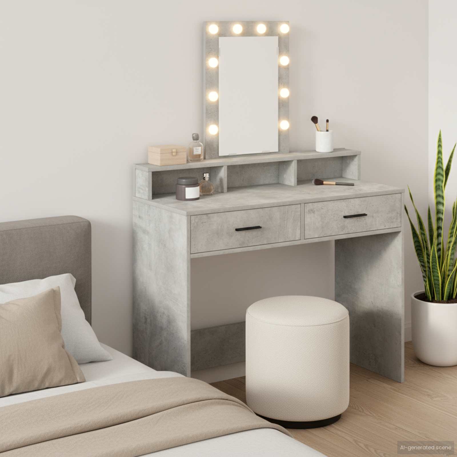 Toaletni stol Siva 100 x 41 x 140 cm Konstruirano drvo