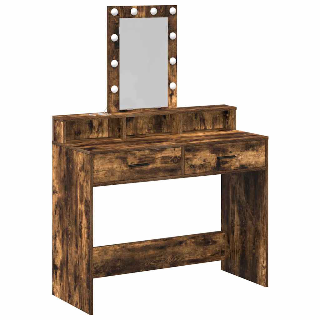 Toaletni stol Smeđa 100 x 41 x 140 cm Konstruirano drvo