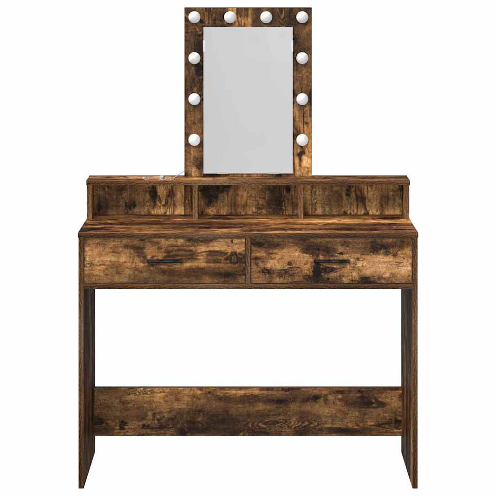 Toaletni stol Smeđa 100 x 41 x 140 cm Konstruirano drvo
