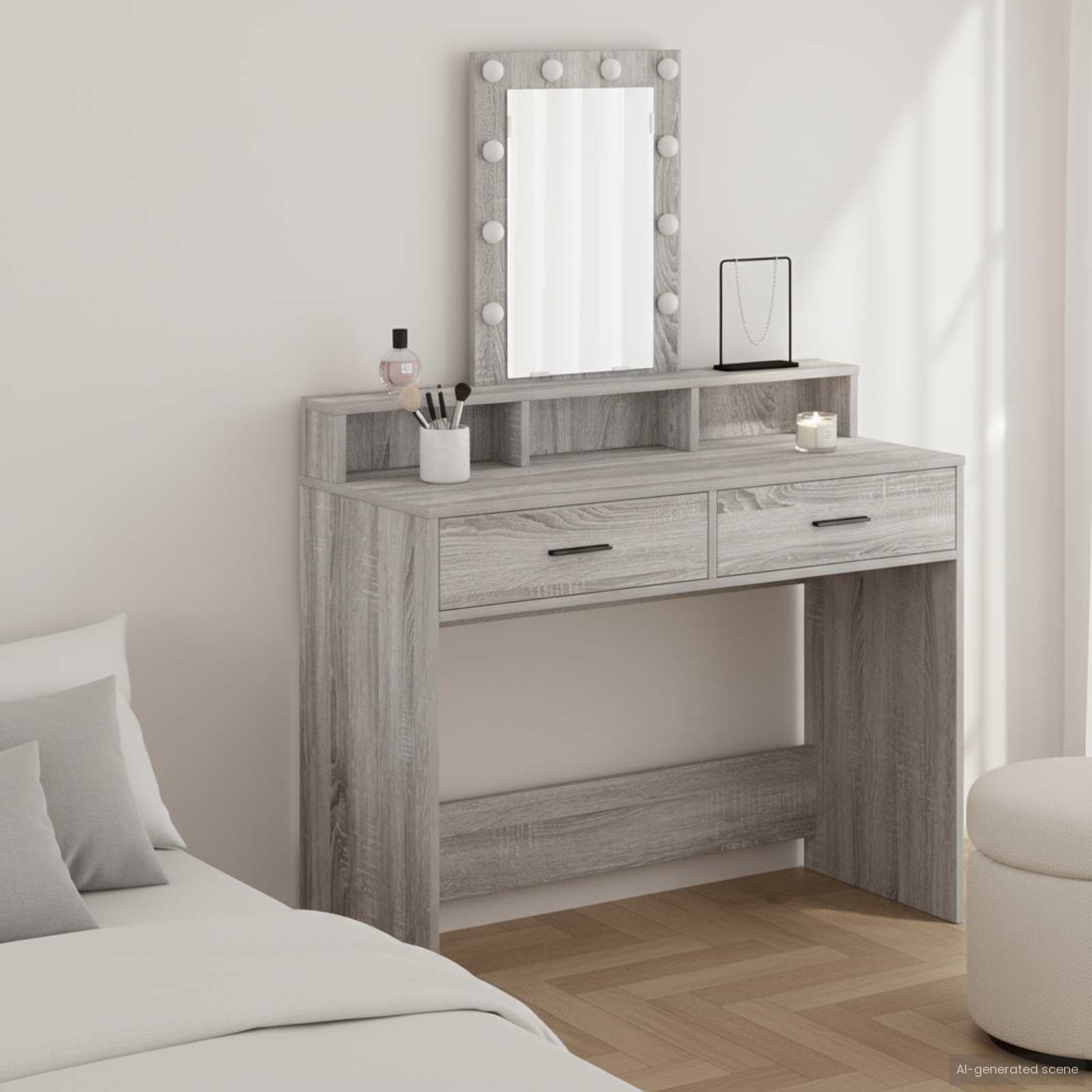 Toaletni stol Siva 100 x 41 x 140 cm Konstruirano drvo