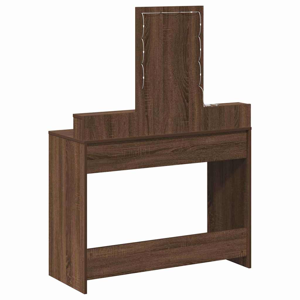 Toaletni stol Smeđa 100 x 41 x 140 cm Konstruirano drvo