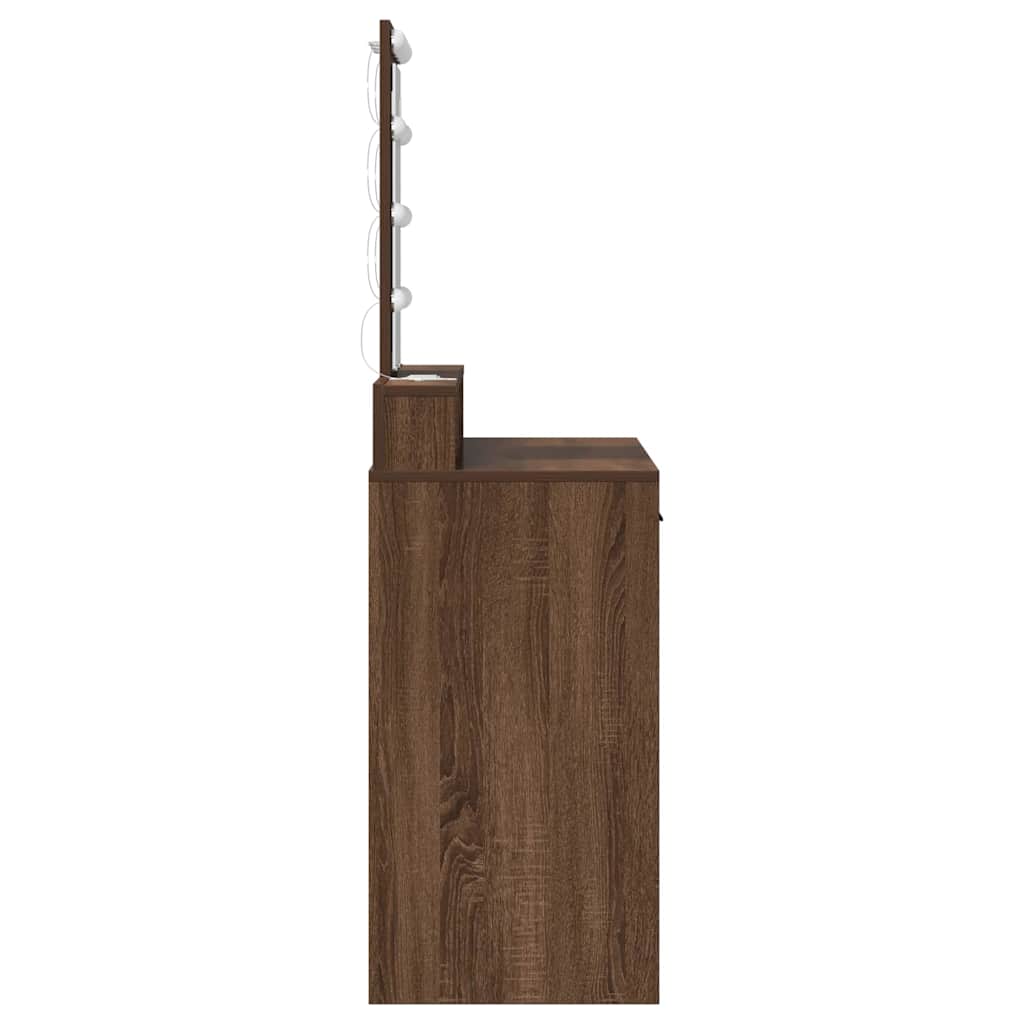 Toaletni stol Smeđa 100 x 41 x 140 cm Konstruirano drvo