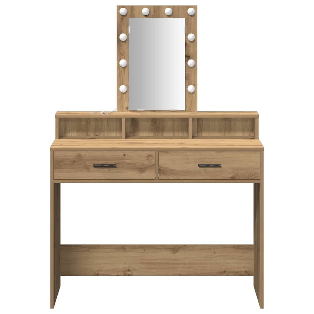 Toaletni stol Smeđa 100 x 41 x 140 cm Konstruirano drvo