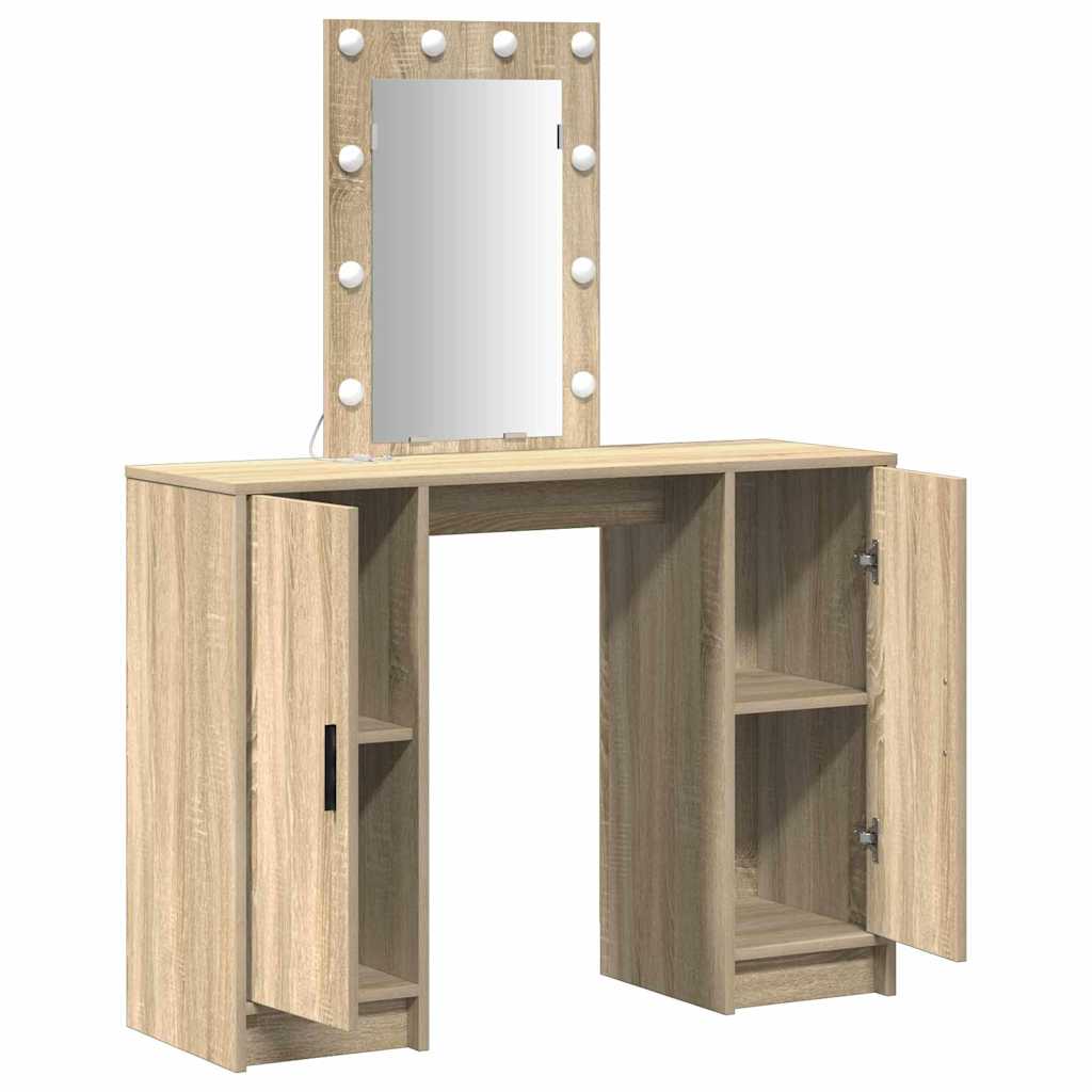 Toaletni stol Smeđa 102 x 33 x 135 cm Konstruirano drvo