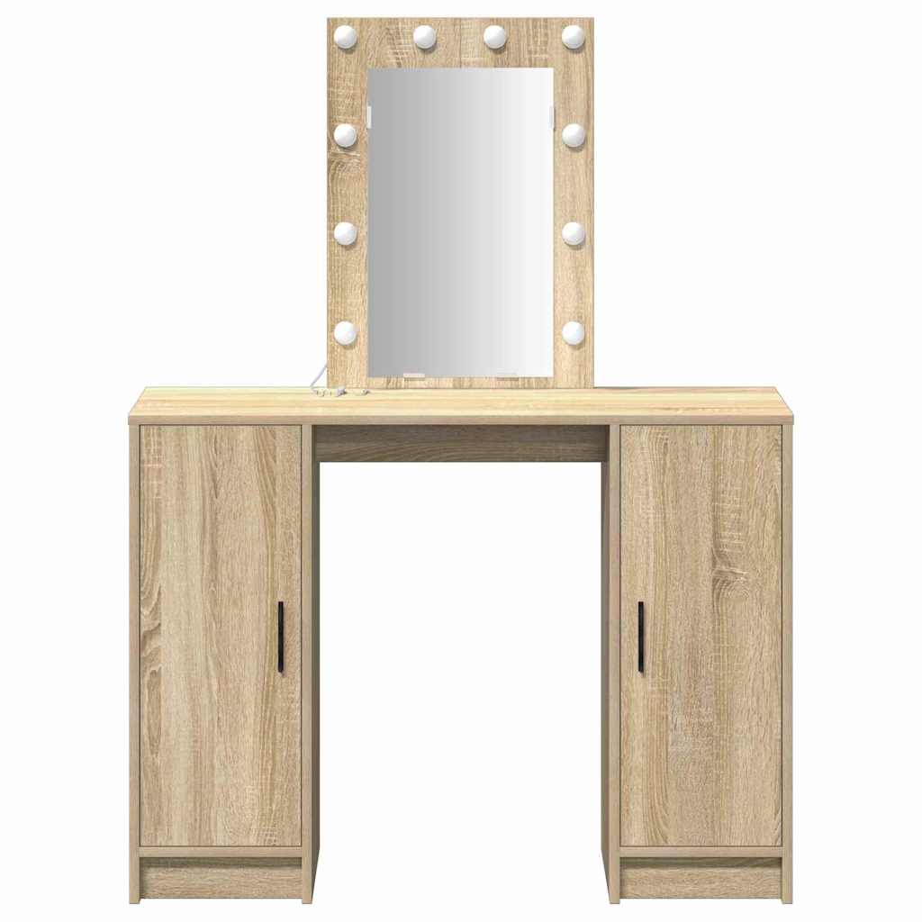 Toaletni stol Smeđa 102 x 33 x 135 cm Konstruirano drvo