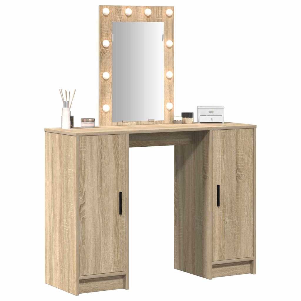 Toaletni stol Smeđa 102 x 33 x 135 cm Konstruirano drvo