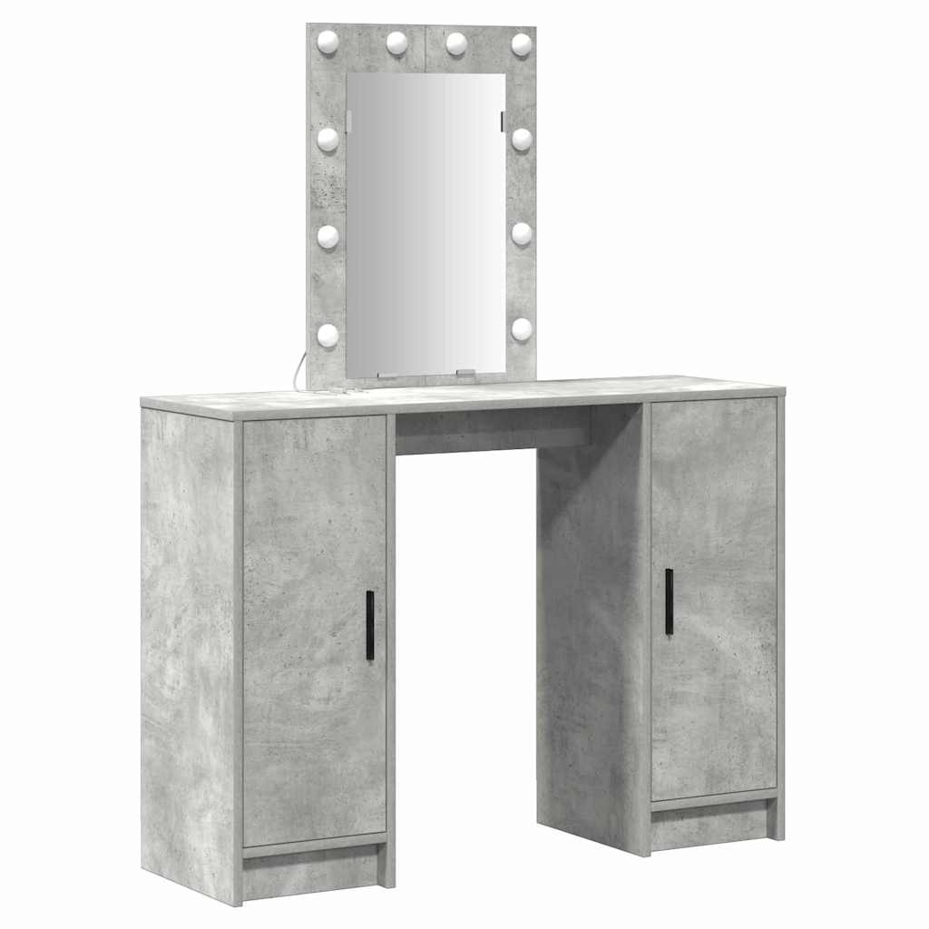 Toaletni stol Svijetlo siva 102 x 33 x 135 cm Konstruirano drvo