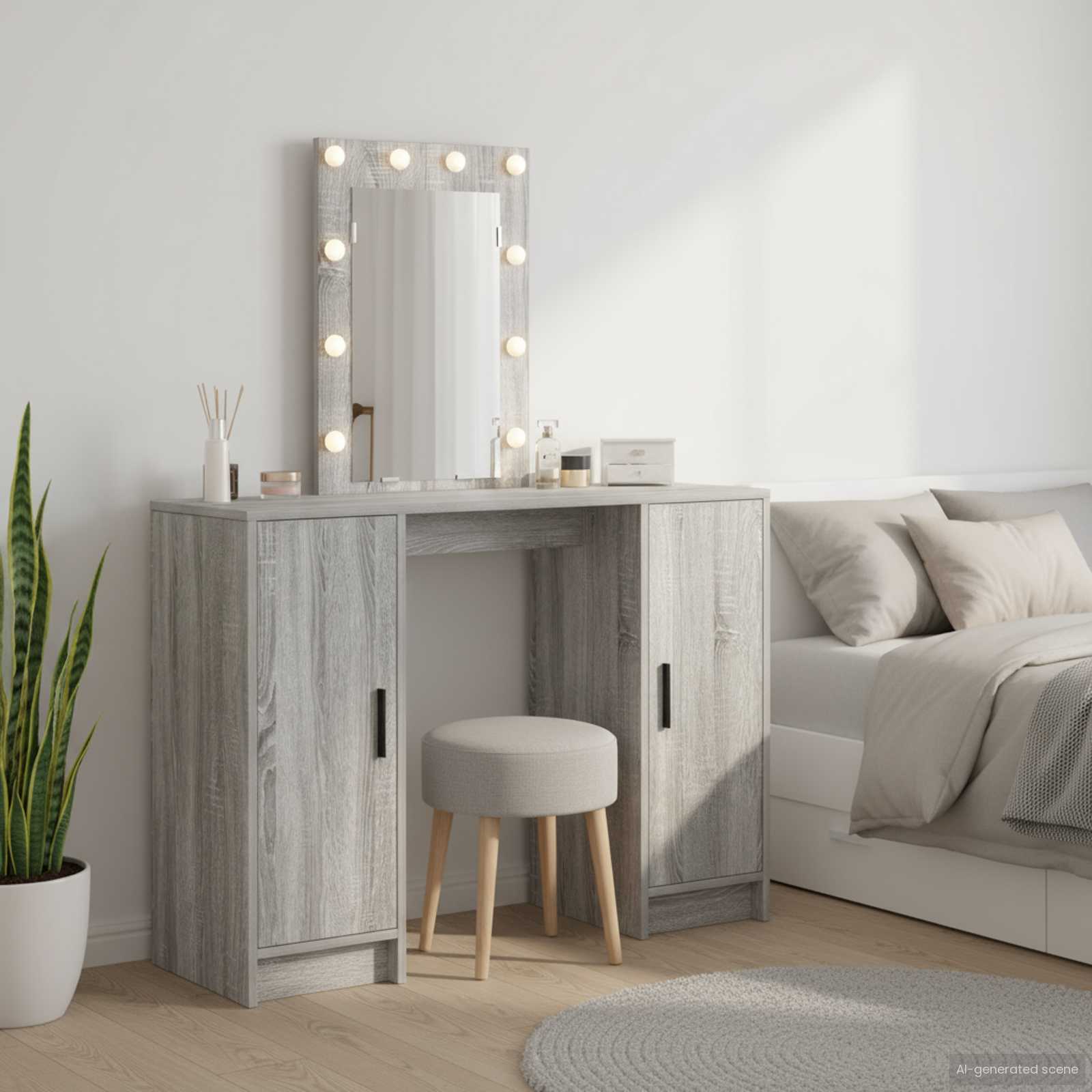 Toaletni stol Siva 102 x 33 x 135 cm Konstruirano drvo