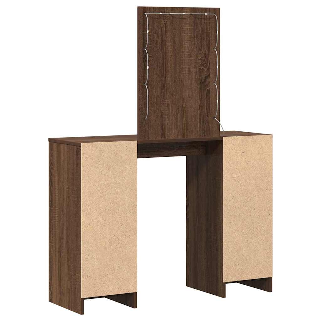 Toaletni stol Smeđa 102 x 33 x 135 cm Konstruirano drvo