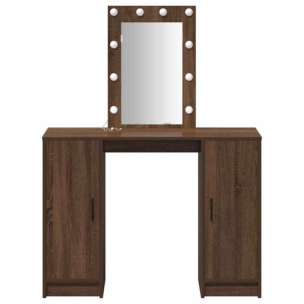 Toaletni stol Smeđa 102 x 33 x 135 cm Konstruirano drvo