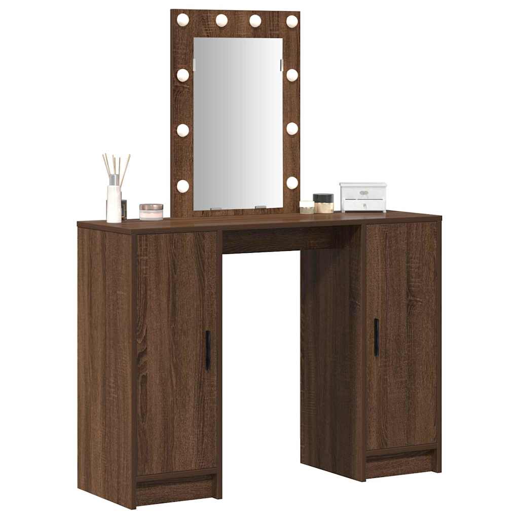 Toaletni stol Smeđa 102 x 33 x 135 cm Konstruirano drvo