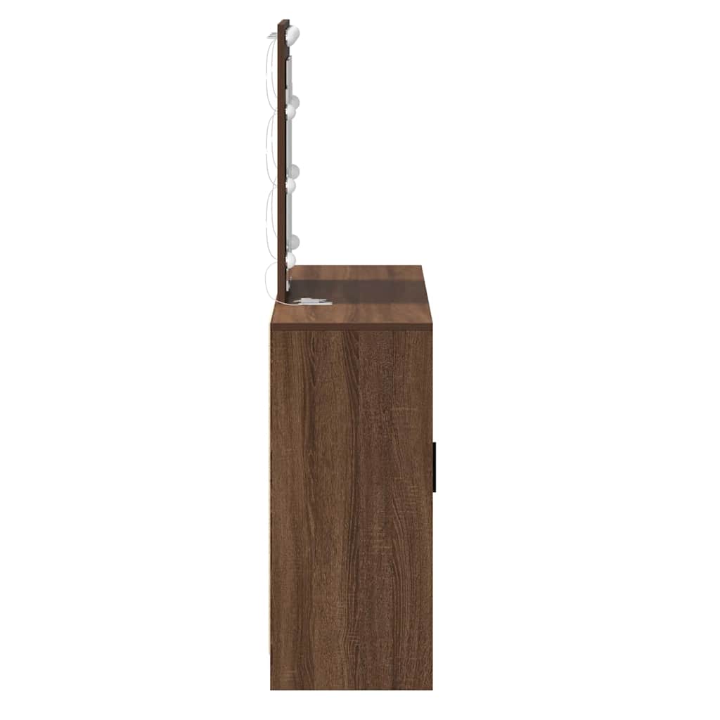 Toaletni stol Smeđa 102 x 33 x 135 cm Konstruirano drvo