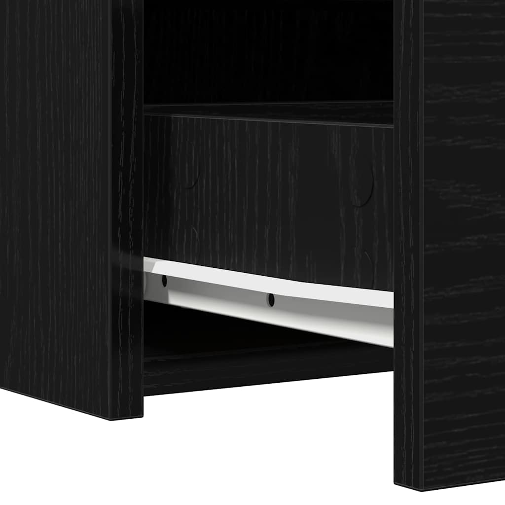 Toaletni stol s ladicama Crna 60 x 40 x 70 cm Konstruirano drvo