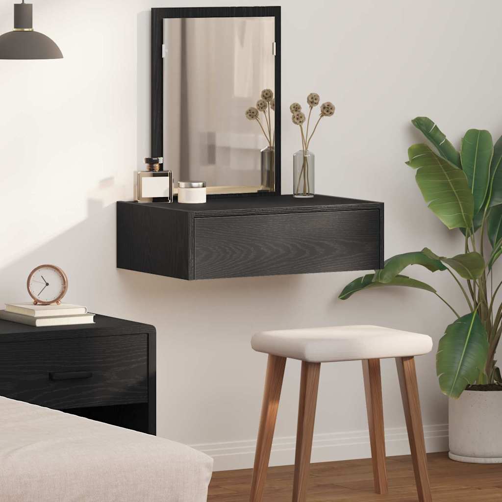 Toaletni stol s ladicama Crna 60 x 40 x 70 cm Konstruirano drvo