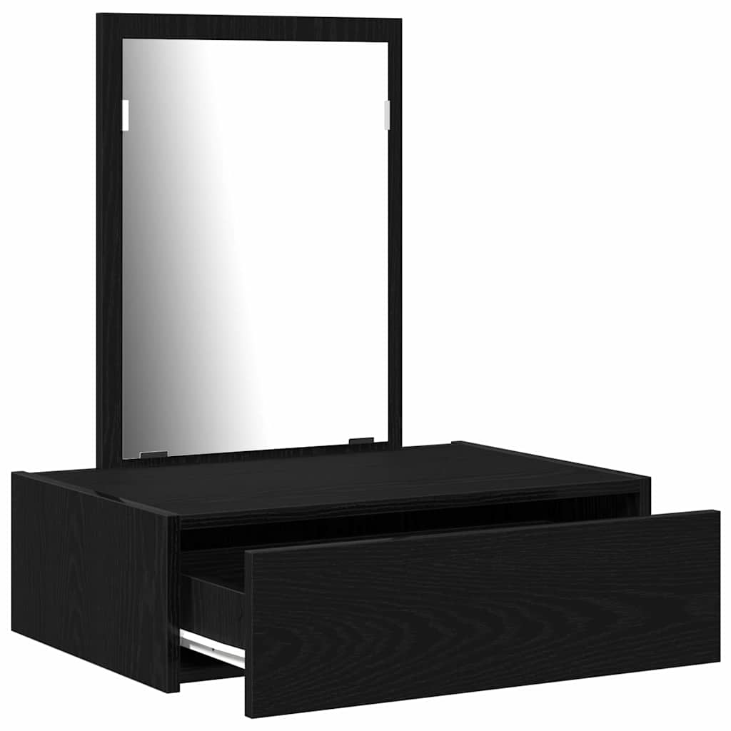 Toaletni stol s ladicama Crna 60 x 40 x 70 cm Konstruirano drvo