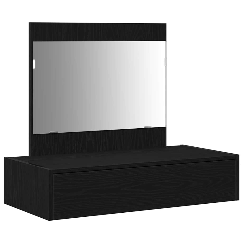 Toaletni stol s ladicama Crna 83 x 40 x 70 cm Konstruirano drvo