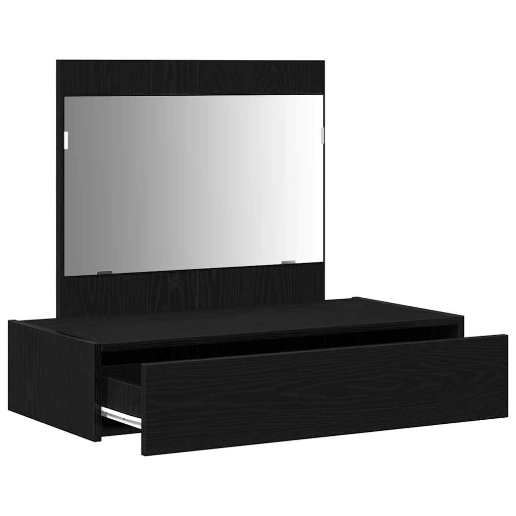 Toaletni stol s ladicama Crna 83 x 40 x 70 cm Konstruirano drvo
