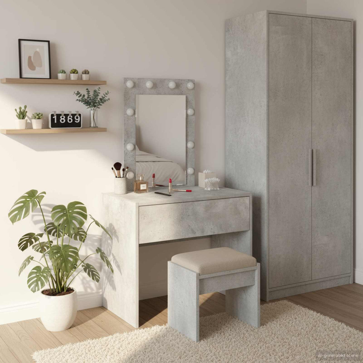 Toaletni stol Siva 60 x 40 x 70 cm Konstruirano drvo