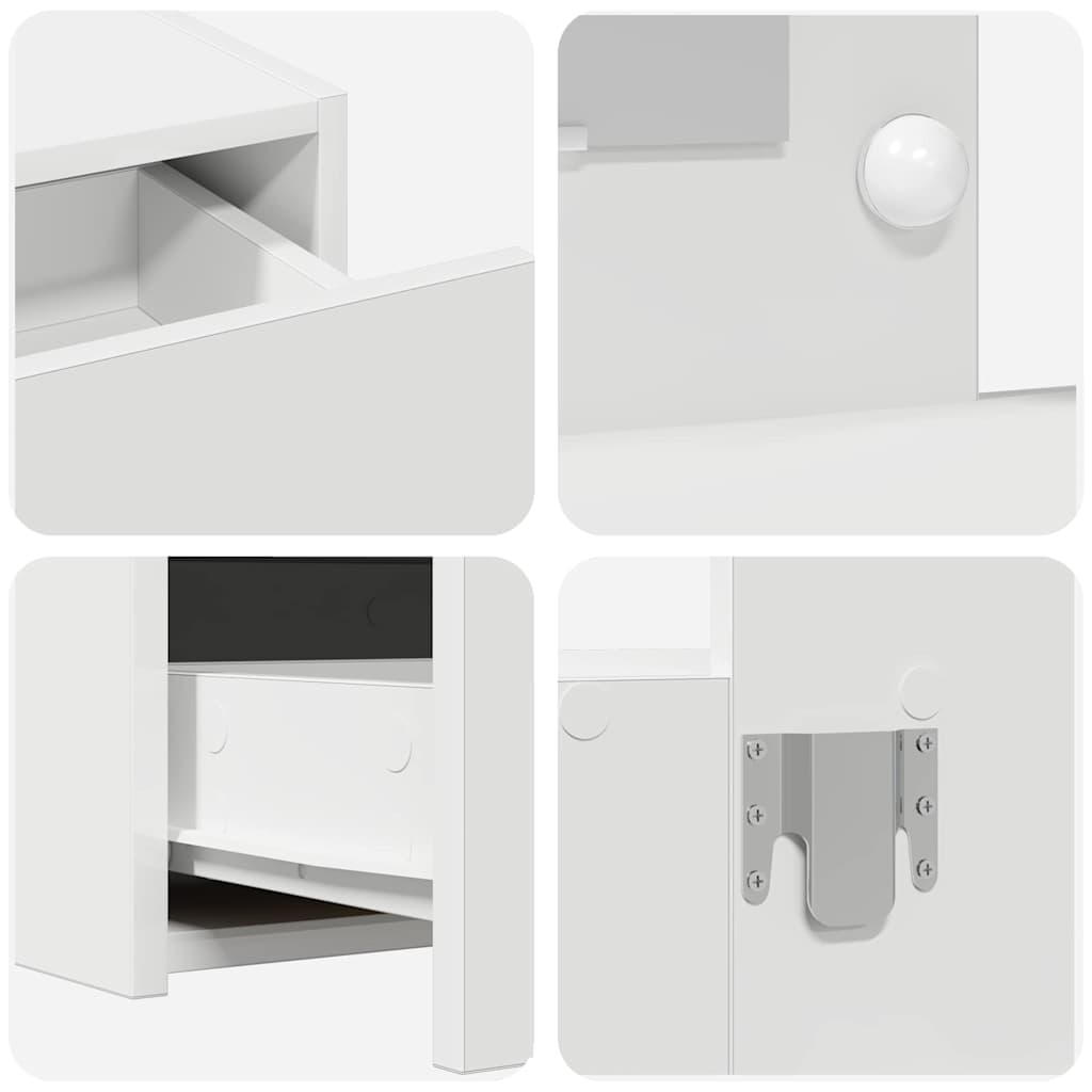 Toaletni stol Bijelo 83 x 40 x 70 cm Konstruirano drvo