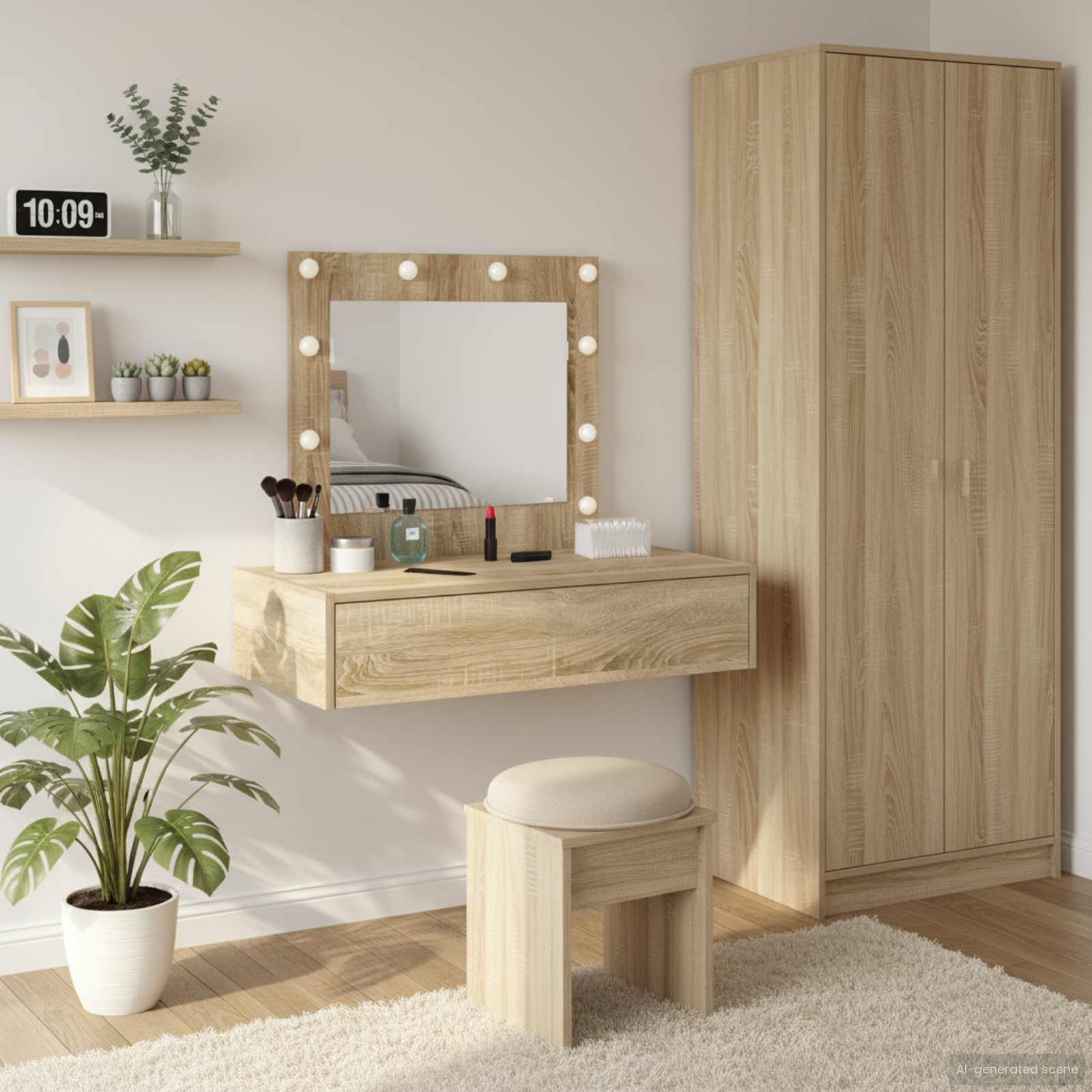 Toaletni stol Smeđa 83 x 40 x 70 cm Konstruirano drvo