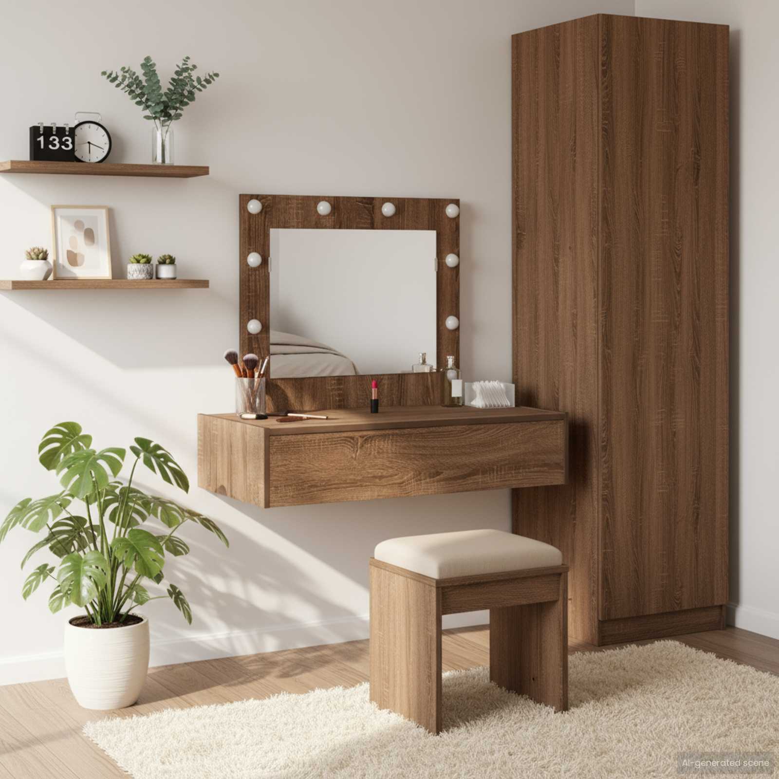 Toaletni stol Smeđa 83 x 40 x 70 cm Konstruirano drvo