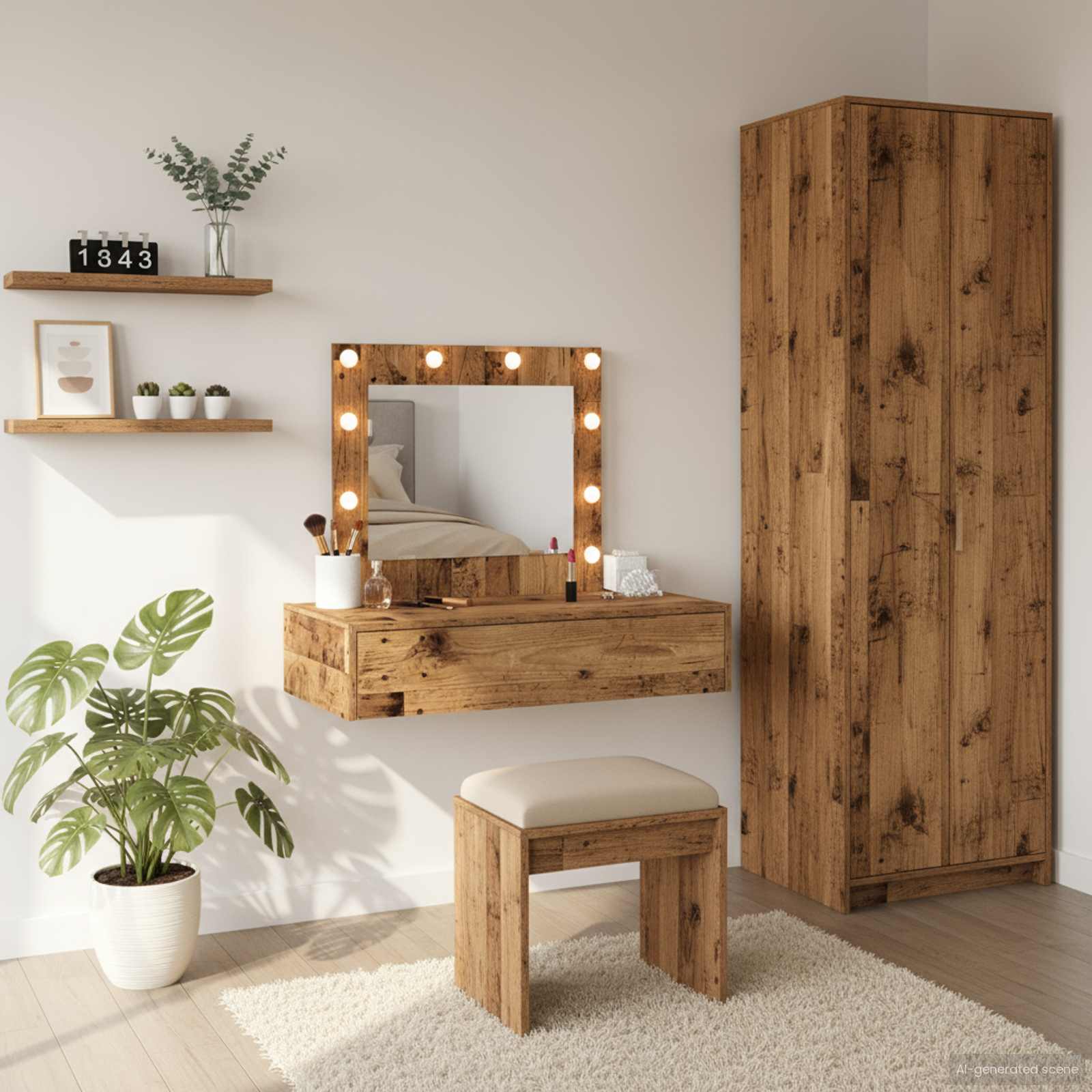 Toaletni stol Smeđa 83 x 40 x 70 cm Konstruirano drvo