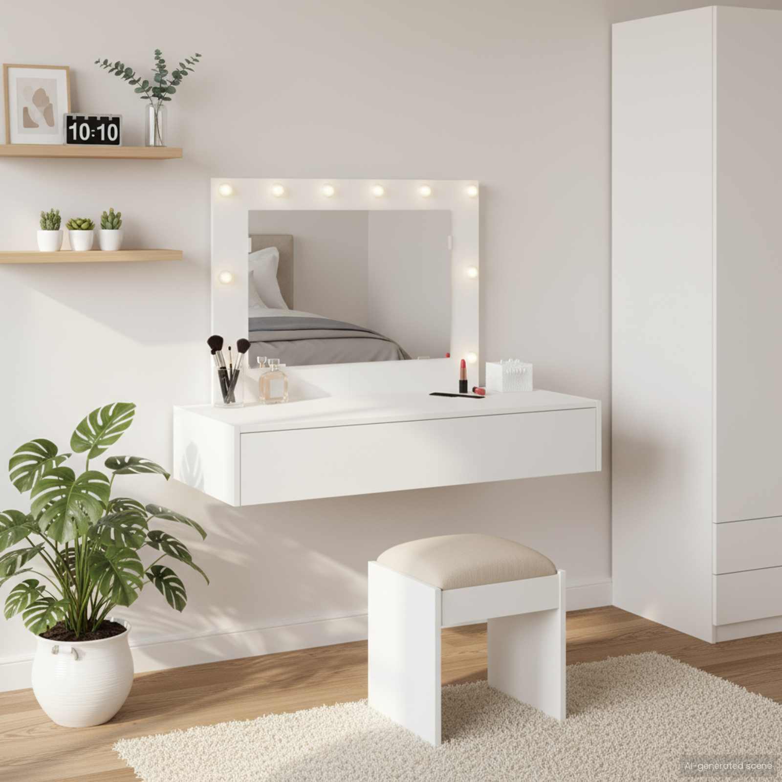 Toaletni stol Bijelo 100 x 40 x 70 cm Konstruirano drvo