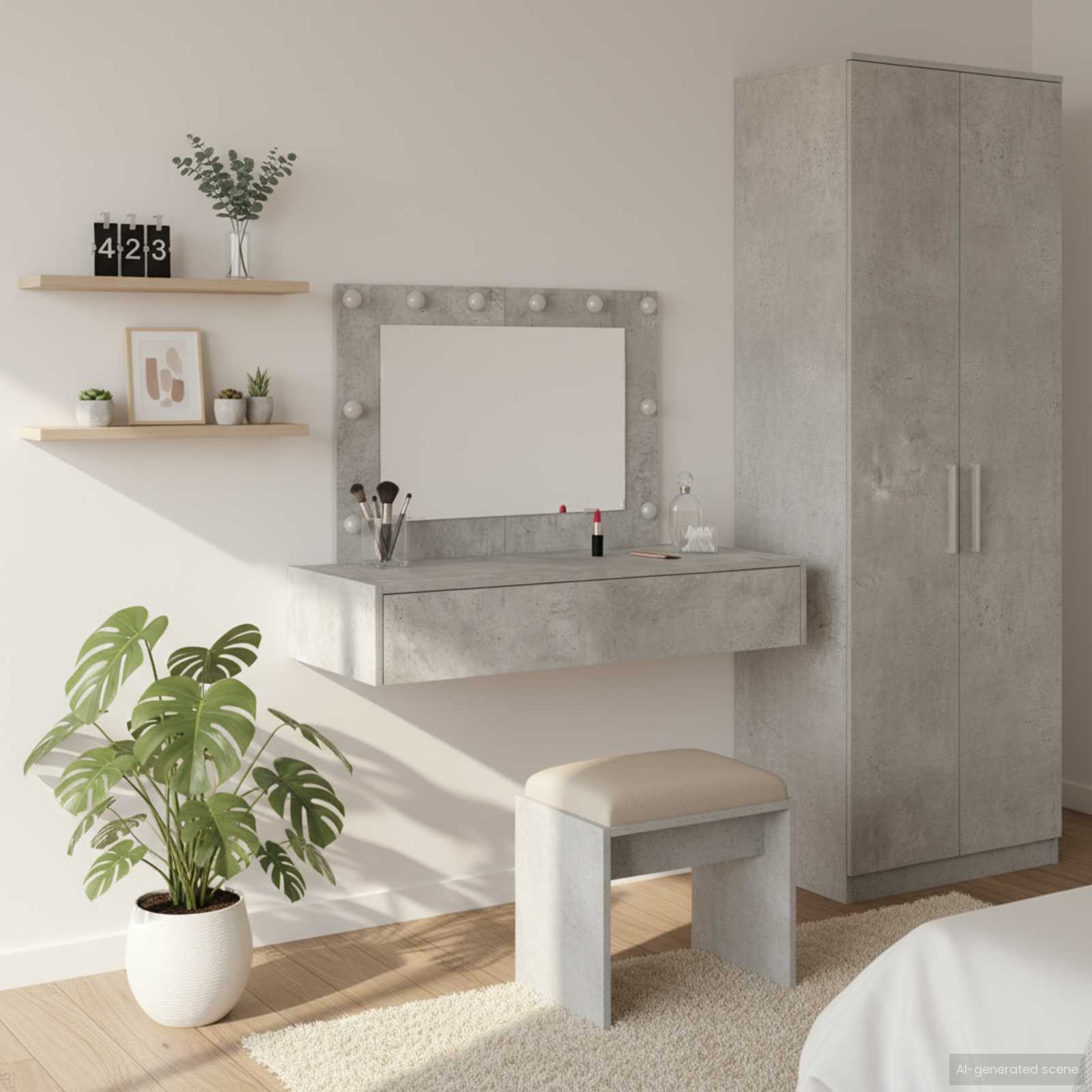 Toaletni stol Siva 100 x 40 x 70 cm Konstruirano drvo