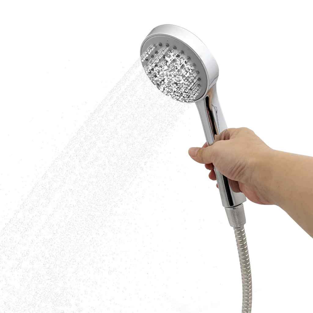 Vanjski solarni tuš Crna 217 cm PVC i aluminij