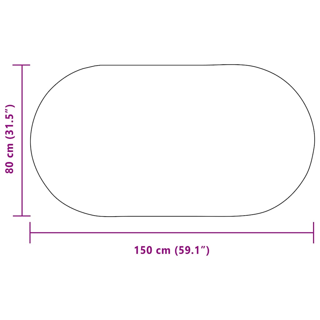 Tepih ZIZUR Krema 150 x 80 cm Polipropilen