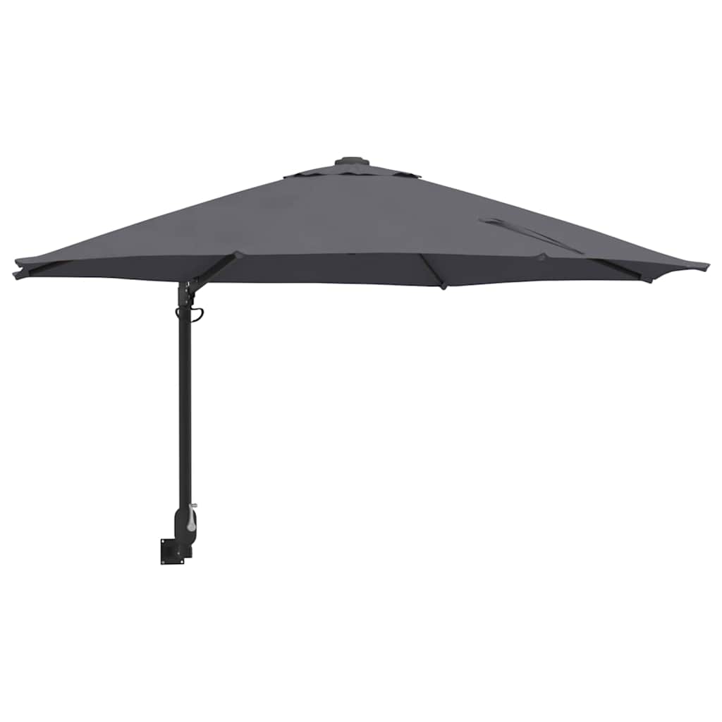 Vrtni suncobran Antracit 248 x 248 x 148 cm Poliester i čelik