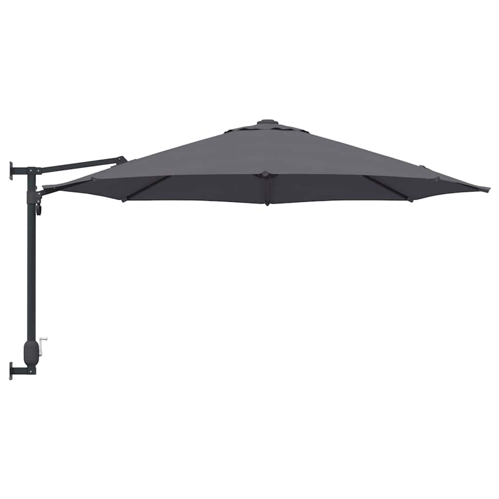 Vrtni suncobran Antracit 248 x 248 x 148 cm Poliester i čelik