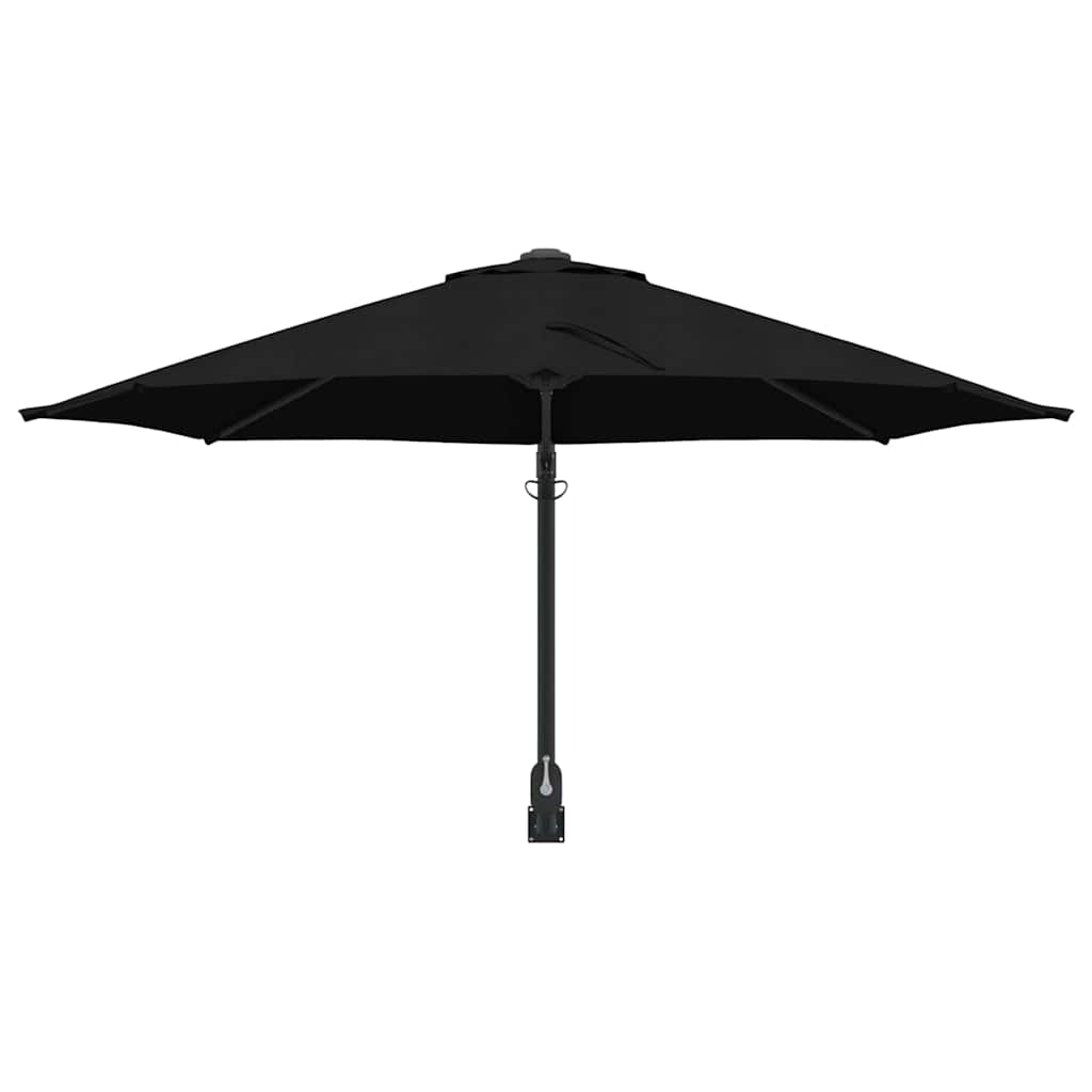 Vrtni suncobran Crna 248 x 248 x 148 cm Poliester i čelik