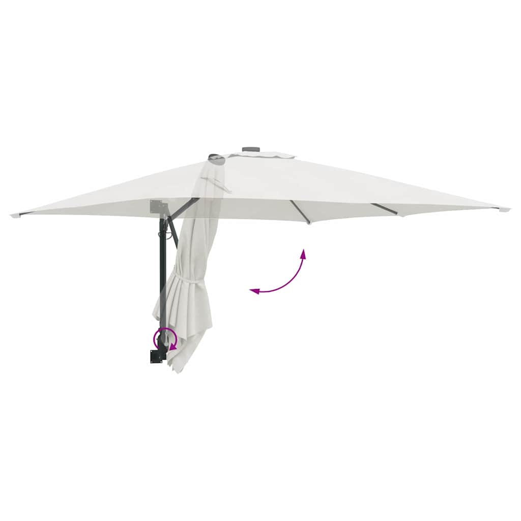 Vrtni suncobran Pijesak 248,5 x 247,5 x 160 cm