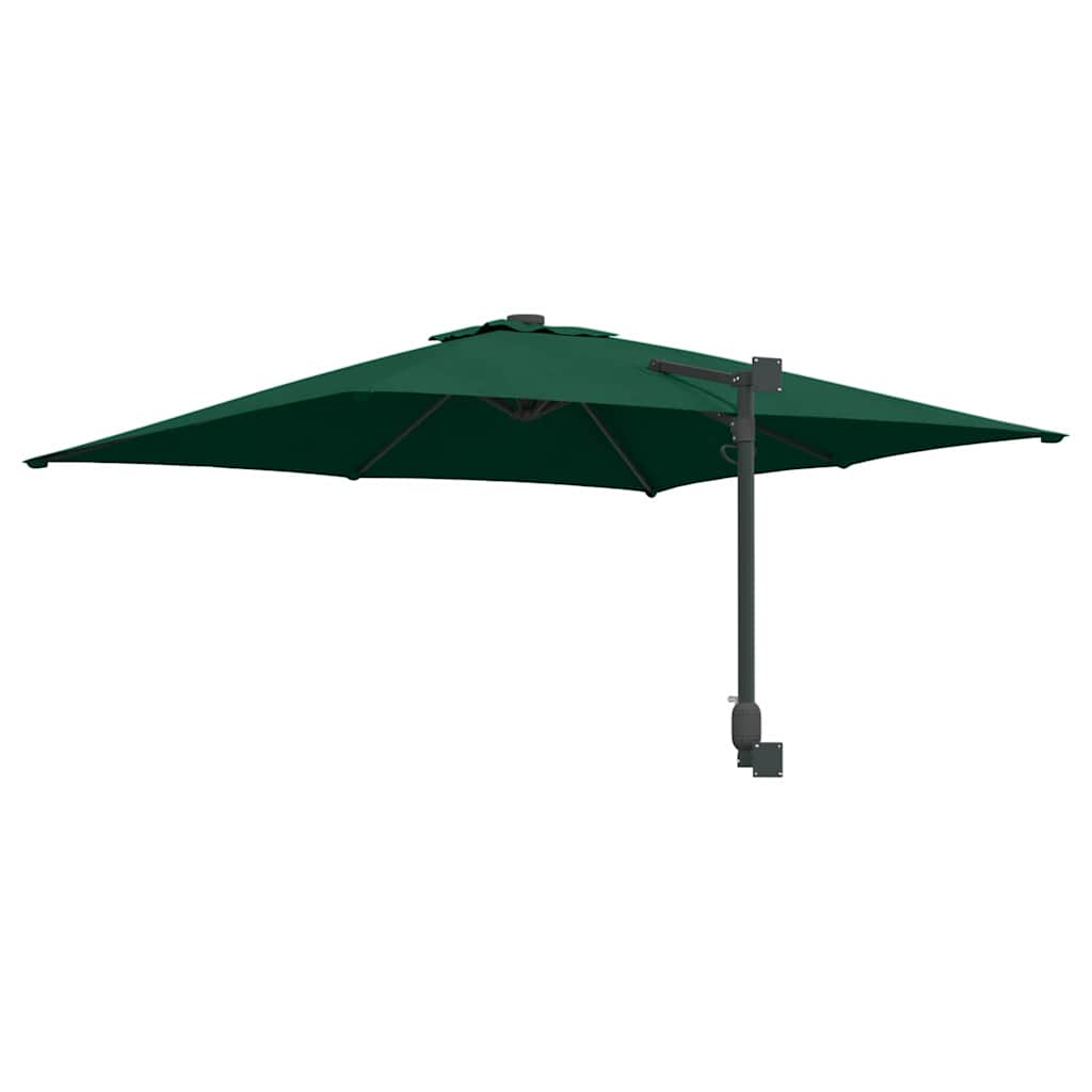 Vrtni suncobran Zelena 248,5 x 247,5 x 160 cm Poliester i čelik