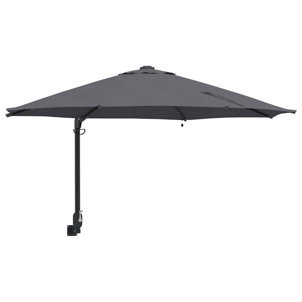 Vrtni suncobran Antracit 248 x 248 x 148 cm Poliester i čelik