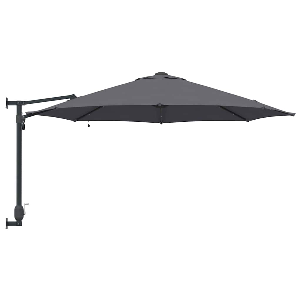 Vrtni suncobran Antracit 248 x 248 x 148 cm Poliester i čelik